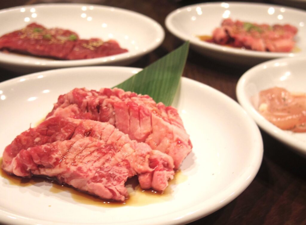 （焼肉食べ放題）満足コース　注文例