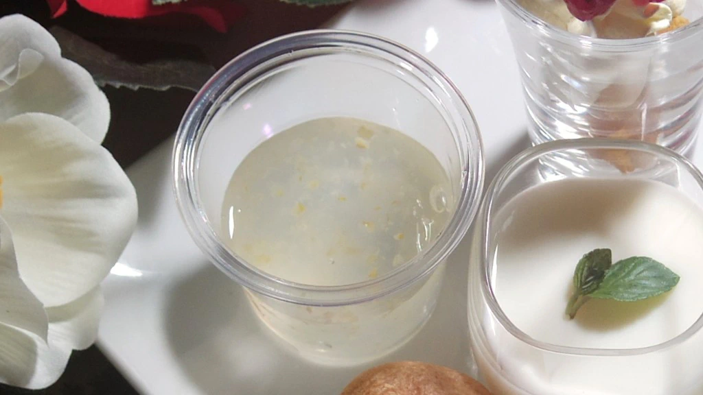 爽やか柚子のジュレ