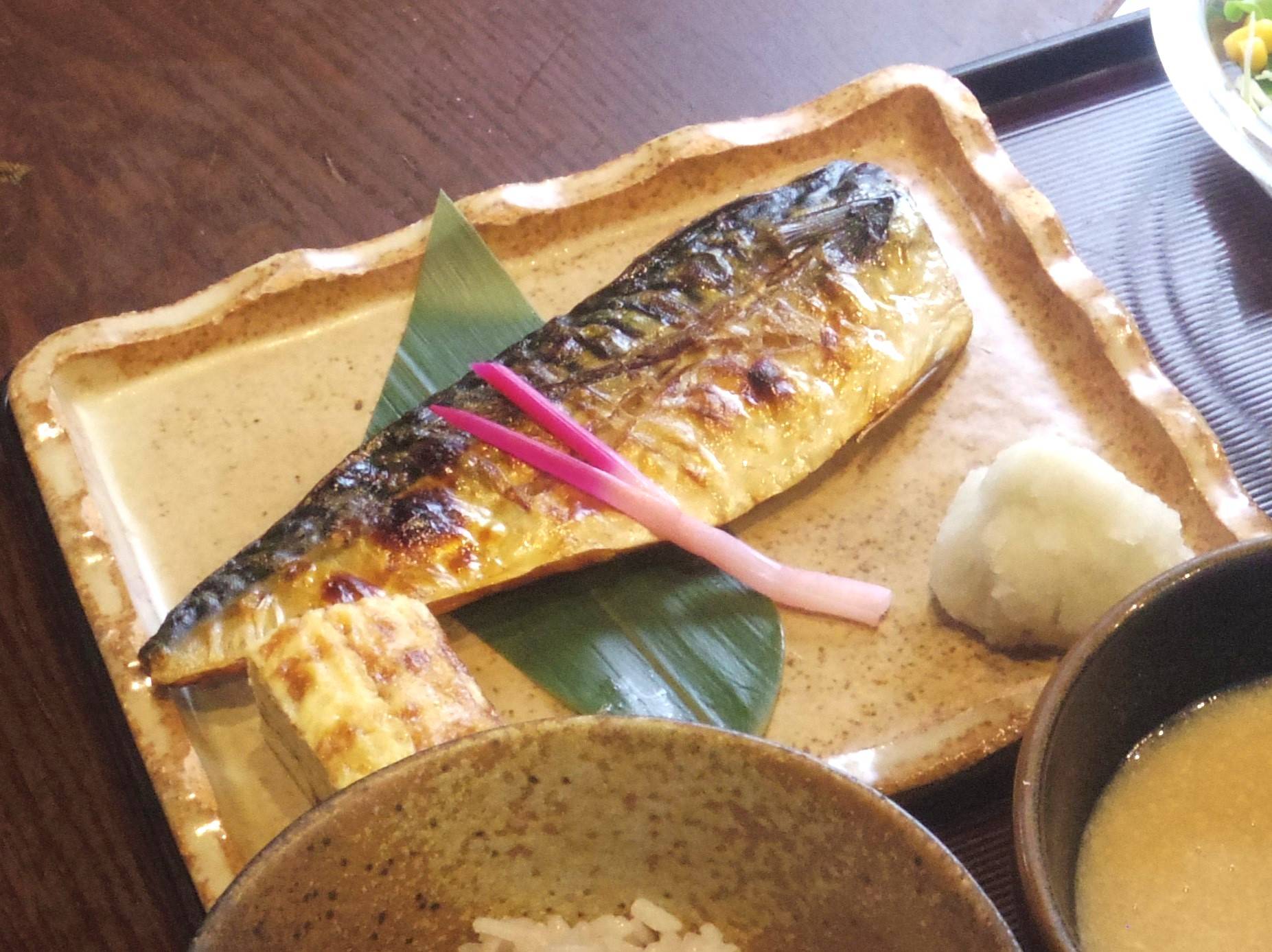 大志麻のサバ塩焼き定食写真